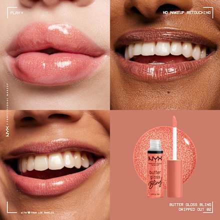 Lipgloss Butter Gloss Bling 02 Dripped Out, 8 ml NYX PROFESSIONAL MAKEUP