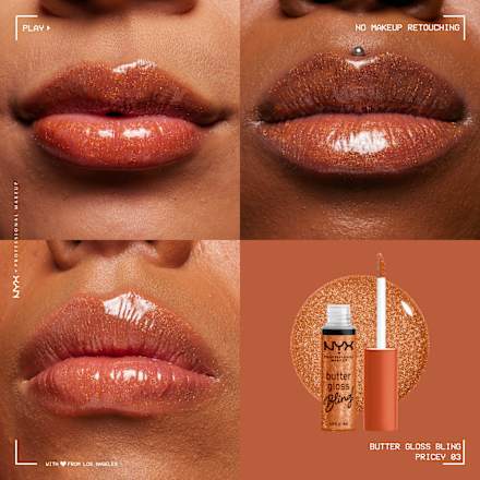 Lipgloss Butter Gloss Bling 03 Pricey, 8 ml