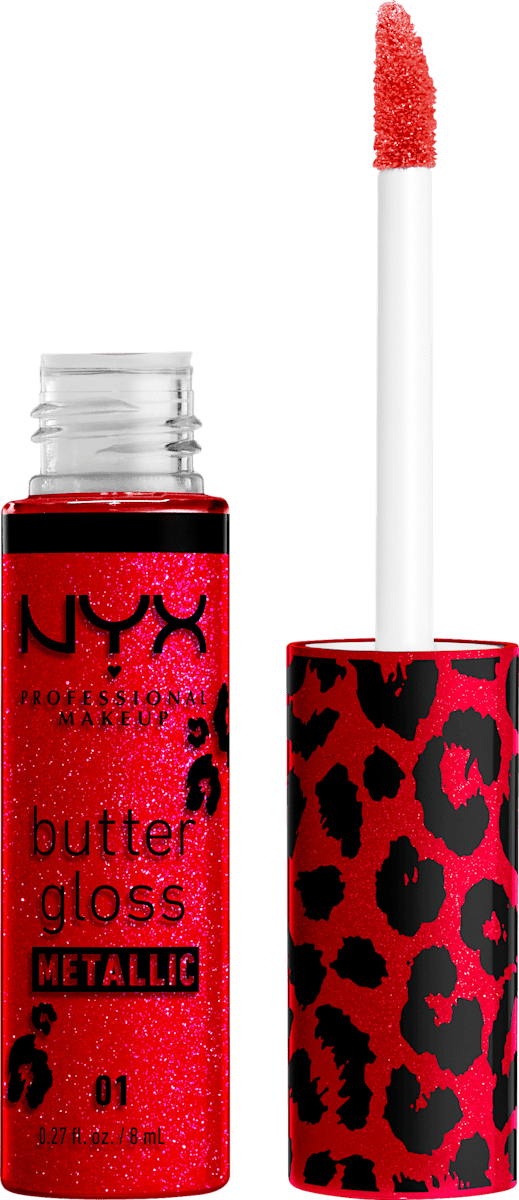 NYX PROFESSIONAL MAKEUP Lipgloss Butter Matallic 01 Blood Moon, 8 ml