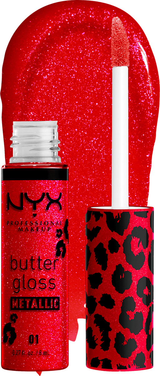 NYX PROFESSIONAL MAKEUP Lipgloss Butter Matallic 01 Blood Moon, 8 ml