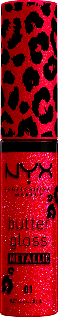 NYX PROFESSIONAL MAKEUP Lipgloss Butter Matallic 01 Blood Moon, 8 ml