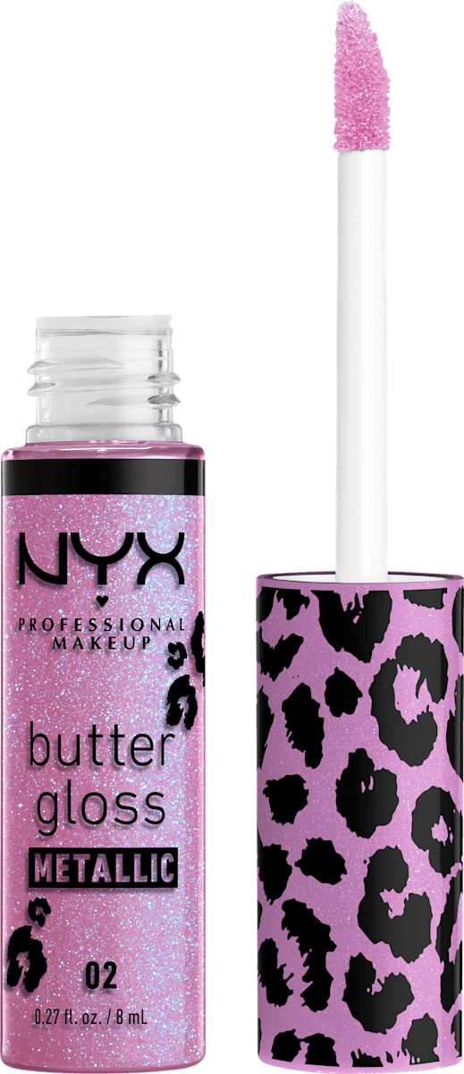 NYX PROFESSIONAL MAKEUP Lipgloss Butter Matallic 02 VioletVix, 8 ml