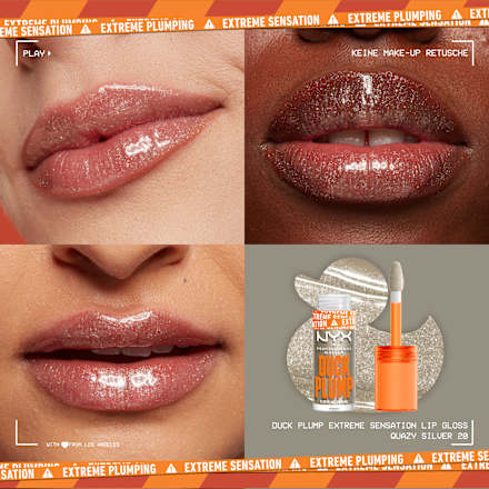 Lipgloss Duck Plump 20 Quazy Silver, 6,8 ml NYX PROFESSIONAL MAKEUP
