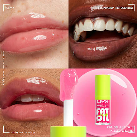 Lipgloss Fat Oil Lip Drip 02 Missed Call, 4,8 ml NYX PROFESSIONAL MAKEUP