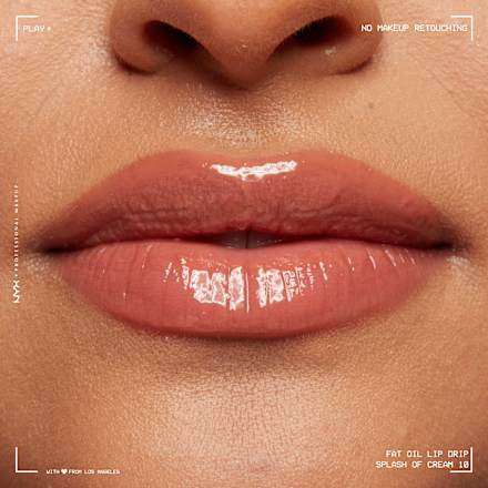 Lipgloss Fat Oil Lip Drip 10 Splash Of Cream, 4,8 ml NYX PROFESSIONAL MAKEUP