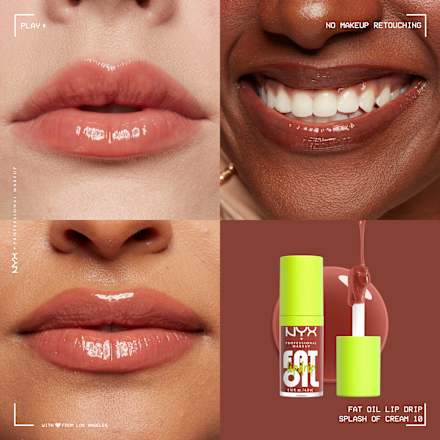 Lipgloss Fat Oil Lip Drip 10 Splash Of Cream, 4,8 ml NYX PROFESSIONAL MAKEUP