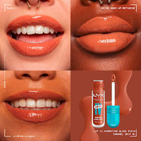 Lipgloss Lip IV Gloss Stain 01 Caramel Drip, 5 ml NYX PROFESSIONAL MAKEUP
