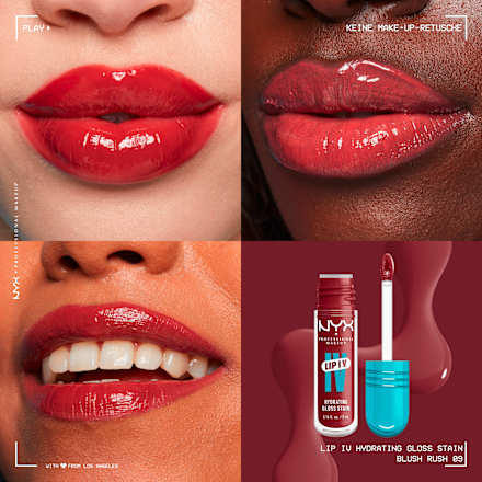 Lipgloss Lip IV Gloss Stain 09 Blush Rush, 5 ml