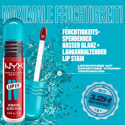 Lipgloss Lip IV Gloss Stain 10 Berry Thirsty, 5 ml
