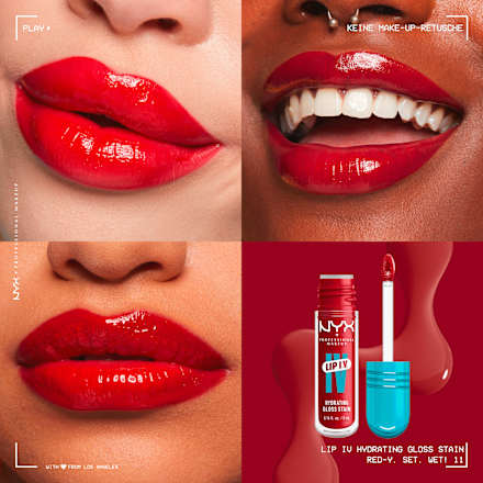 Lipgloss Lip IV Gloss Stain 11 Red-y. Set. Wet!, 5 ml