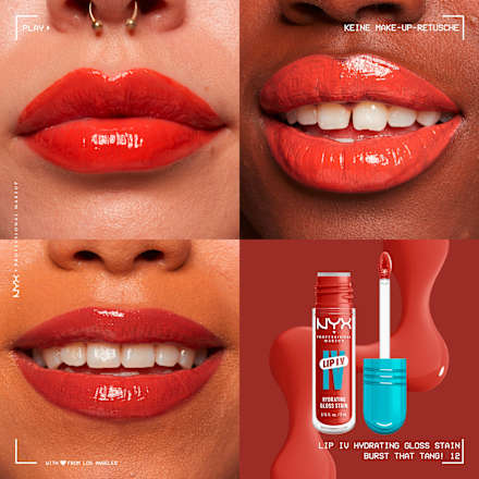 Lipgloss Lip IV Gloss Stain 12 Burst That Tang!, 5 ml NYX PROFESSIONAL MAKEUP