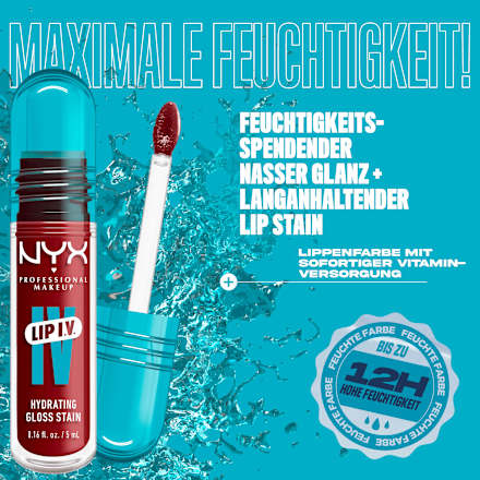 Lipgloss Lip IV Gloss Stain 13 Cranberry Splash, 5 ml