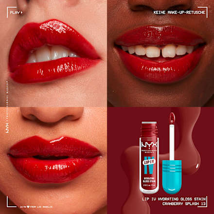 Lipgloss Lip IV Gloss Stain 13 Cranberry Splash, 5 ml