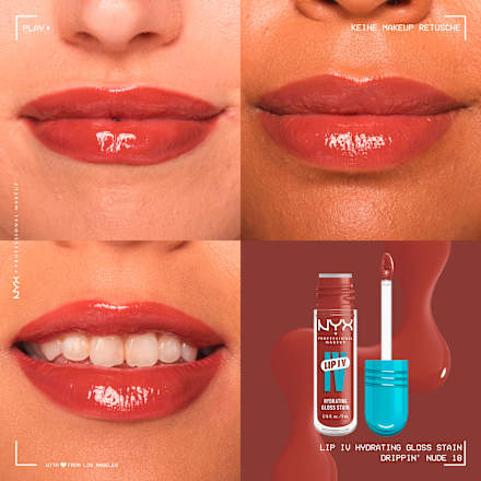 Lipgloss LIP IV Stain 18 Drippin' Nude, 5 g