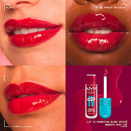 Lipgloss LIP IV Stain 19 Magenta Mist, 5 g