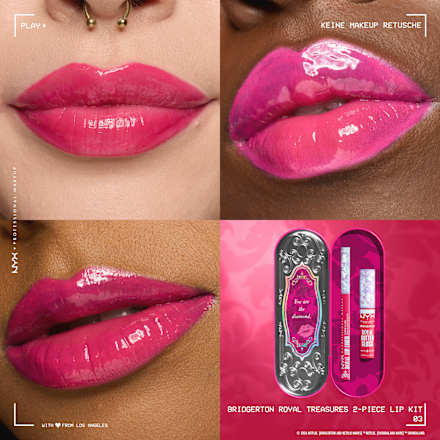 Lipgloss Set Bridgerton Royal Treasures 03 Hot Pink, 1 St