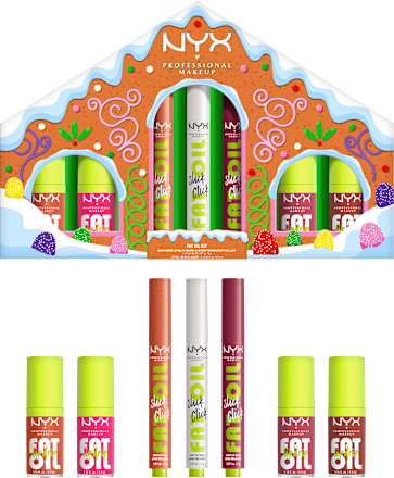 Lipgloss Set Fat Gingerbread House Kit, 1 St NYX PROFESSIONAL MAKEUP