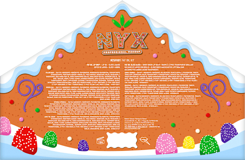 Lipgloss Set Fat Gingerbread House Kit, 1 St NYX PROFESSIONAL MAKEUP