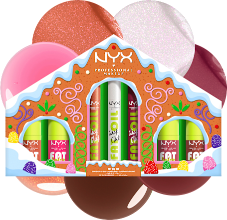 Lipgloss Set Fat Gingerbread House Kit, 1 St NYX PROFESSIONAL MAKEUP