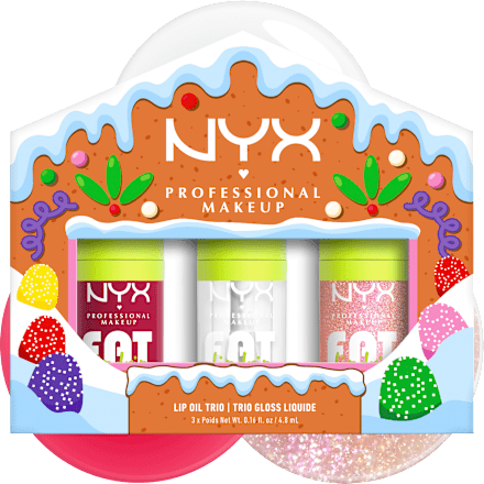 Lipgloss Set Fat Oil Trio Kit, 1 St NYX PROFESSIONAL MAKEUP