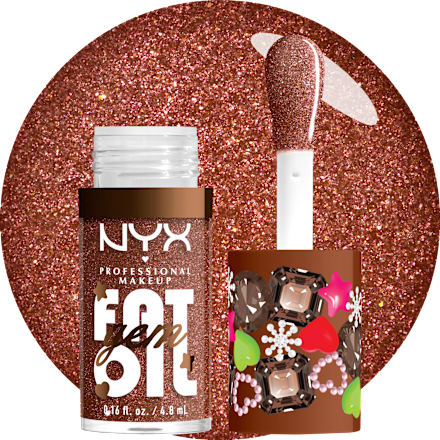 NYX PROFESSIONAL MAKEUP Lipgloss XMAS Fat Oil Gem Cacao Gem, 4,8 ml