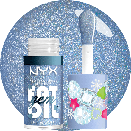 Lipgloss XMAS Fat Oil Gem Silver Bling, 4,8 ml