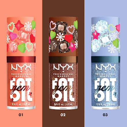 Lipgloss XMAS Fat Oil Gem Silver Bling, 4,8 ml