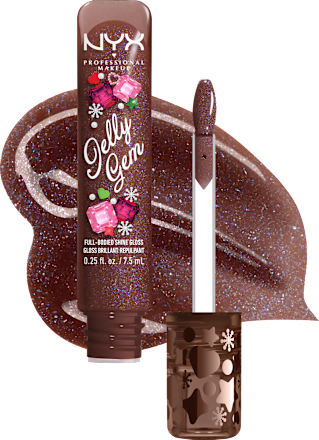 NYX PROFESSIONAL MAKEUP Lipgloss XMAS Jelly Gem 01 Cocoa Sparkle, 7,5 ml