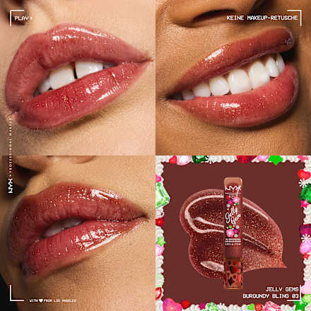 Lipgloss XMAS Jelly Gem 03 Burgundy Bling, 7,5 ml