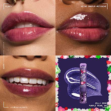 NYX PROFESSIONAL MAKEUP Lipgloss XMAS Jelly Gem  04 Purple Pearl, 7,5 ml