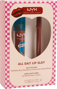 NYX PROFESSIONAL MAKEUP Lipglossset & Liner All Day Lip Sla, 1 St