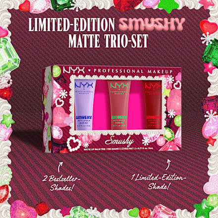 NYX PROFESSIONAL MAKEUP Lippenbalsam SetXMAS Smushy Trio Kit 3tlg, 1 St