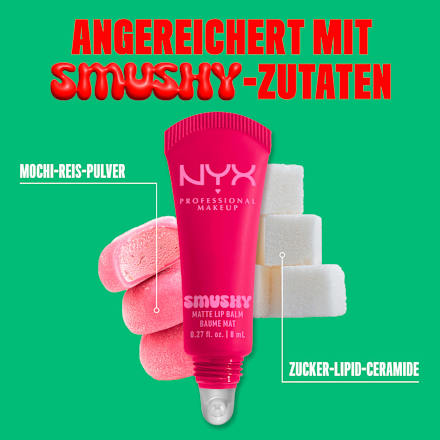 Lippenbalsam Smushy Matte 04 She´s Serving, 8 ml NYX PROFESSIONAL MAKEUP