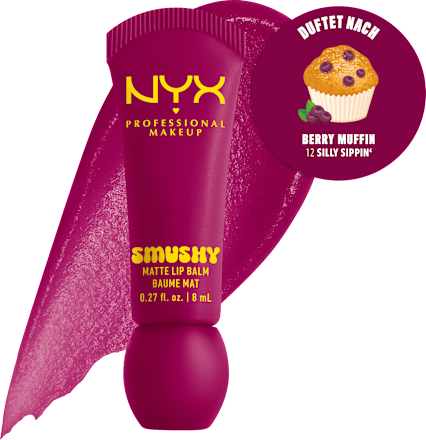 Lippenbalsam Smushy Matte 12 Silly Slippin, 8 ml NYX PROFESSIONAL MAKEUP