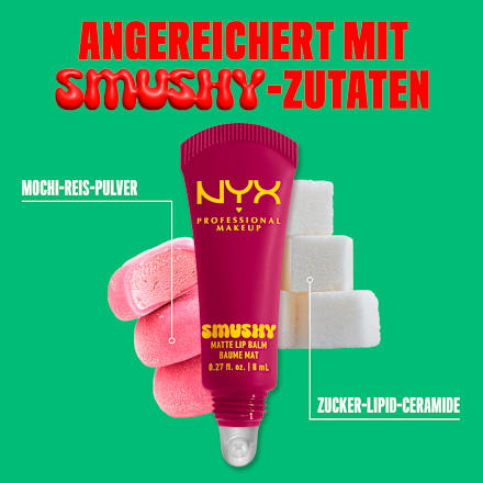 Lippenbalsam Smushy Matte 12 Silly Slippin, 8 ml NYX PROFESSIONAL MAKEUP