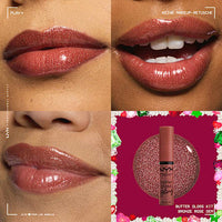 NYX PROFESSIONAL MAKEUP Lippengloss Set XMAS Butter Gloss Kit 4tlg, 32 ml