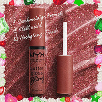 NYX PROFESSIONAL MAKEUP Lippengloss Set XMAS Butter Gloss Kit 4tlg, 32 ml