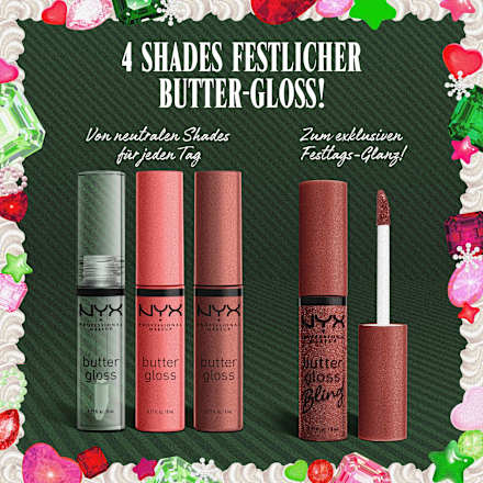 Lippengloss Set XMAS Butter Gloss Kit 4tlg, 32 ml