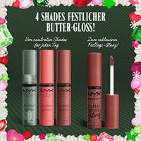 NYX PROFESSIONAL MAKEUP Lippengloss Set XMAS Butter Gloss Kit 4tlg, 32 ml