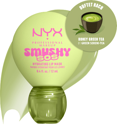 Lippenmaske Smushy SOS Hydrating 01 Green Sereni-Tea, 12 ml