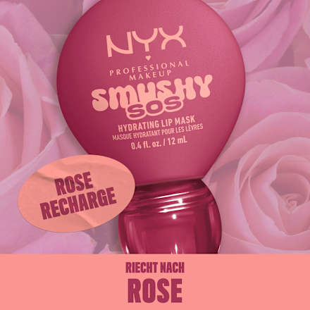 Lippenmaske Smushy SOS Hydrating 06 Rose Recharge, 12 ml