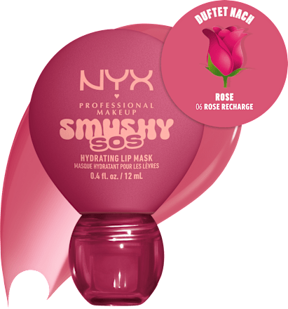 Lippenmaske Smushy SOS Hydrating 06 Rose Recharge, 12 ml