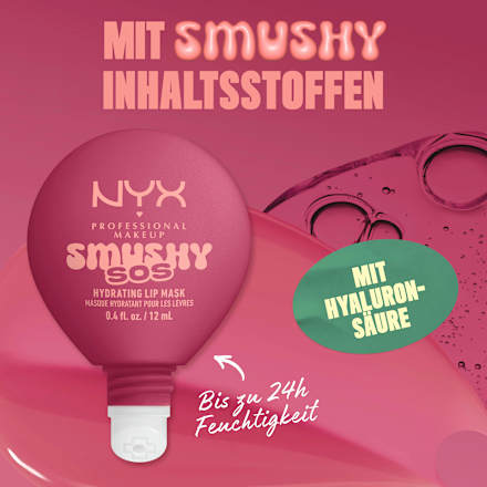 Lippenmaske Smushy SOS Hydrating 06 Rose Recharge, 12 ml
