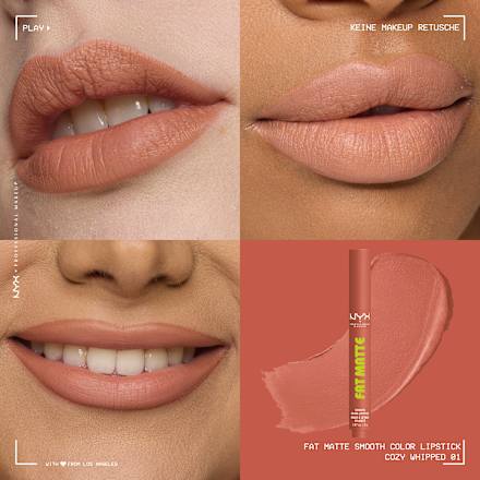 Lippenstift Fat Matte Smooth 01 Cozy Whipped, 2 g