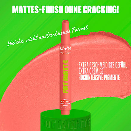 Lippenstift Fat Matte Smooth 02 Cashmere Cutie, 2 g