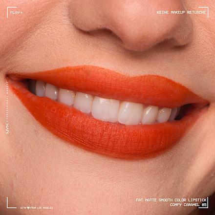 Lippenstift Fat Matte Smooth 05 Comfy Caramel, 2 g