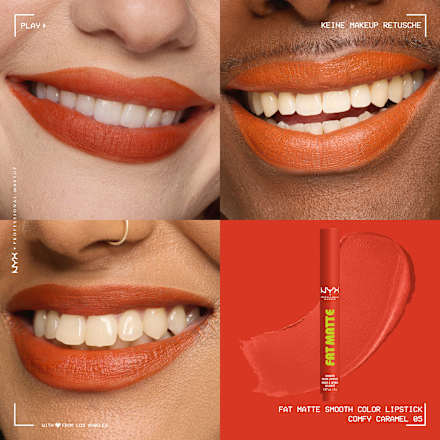 Lippenstift Fat Matte Smooth 05 Comfy Caramel, 2 g