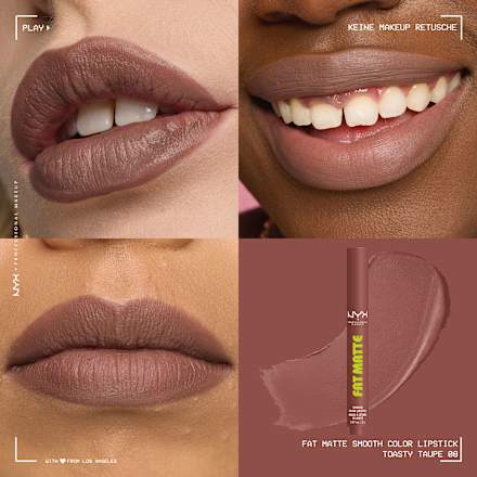 Lippenstift Fat Matte Smooth 08 Toasty Taupe, 2 g