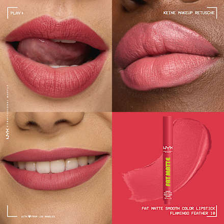 Lippenstift Fat Matte Smooth 10 Flamingo Feather, 2 g