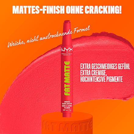 Lippenstift Fat Matte Smooth 10 Flamingo Feather, 2 g